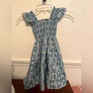 Hill House Tiny Ellie Dress, Blue Shell Vine EUC